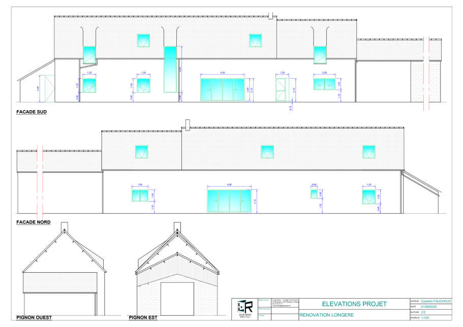 Elévations projet