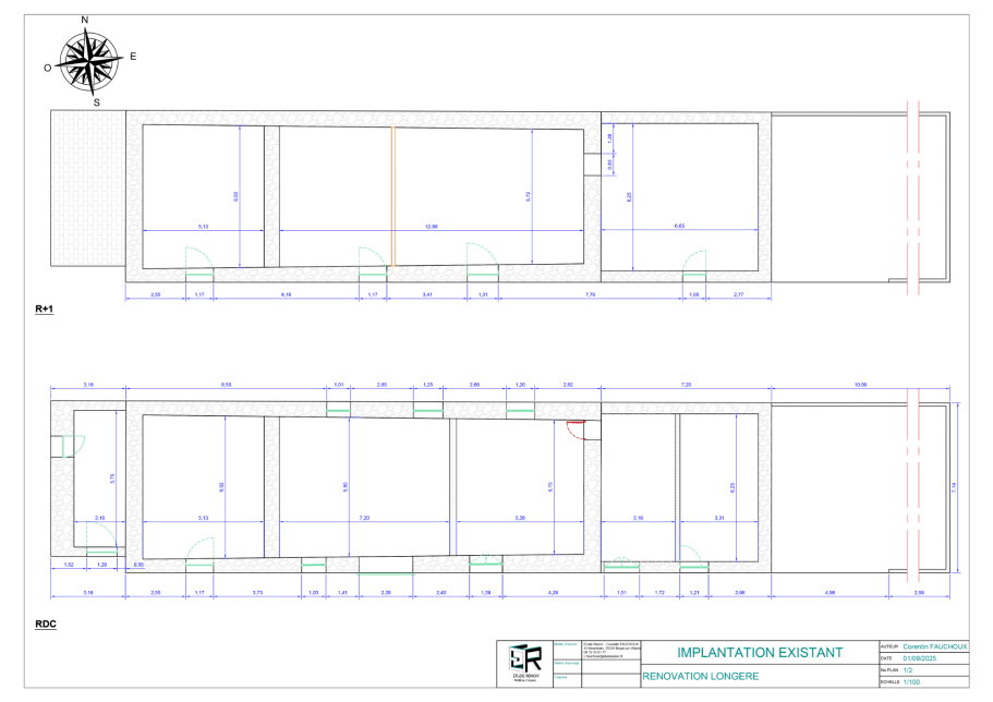 Implantation existante