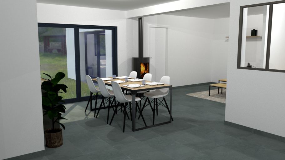 Version 2 (vue de la cuisine)