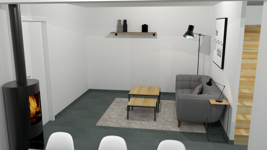 Version 2 (vue du futur salon)