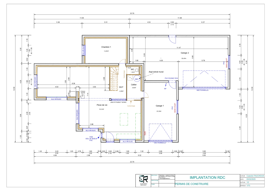 Plan d'implantation RDC